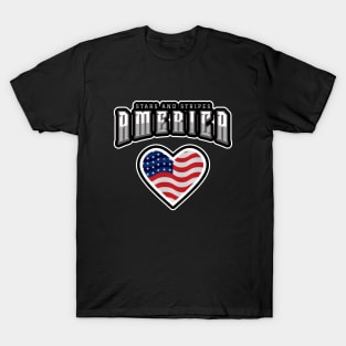 FOURTH Of July Stars And Stripes T-Shirt